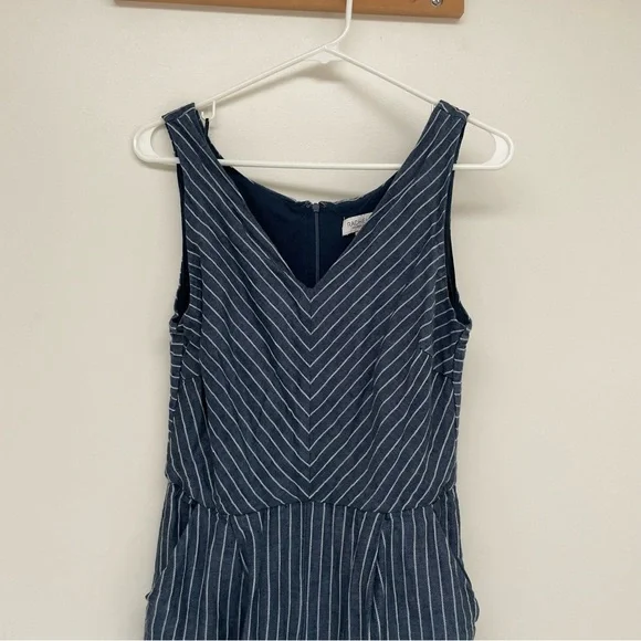Rachel Zoe Navy Striped Jumpsuit Women 4 - Picture 5 of 10
